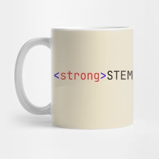 Strong STEMinist HTML Code - Light Theme Mug